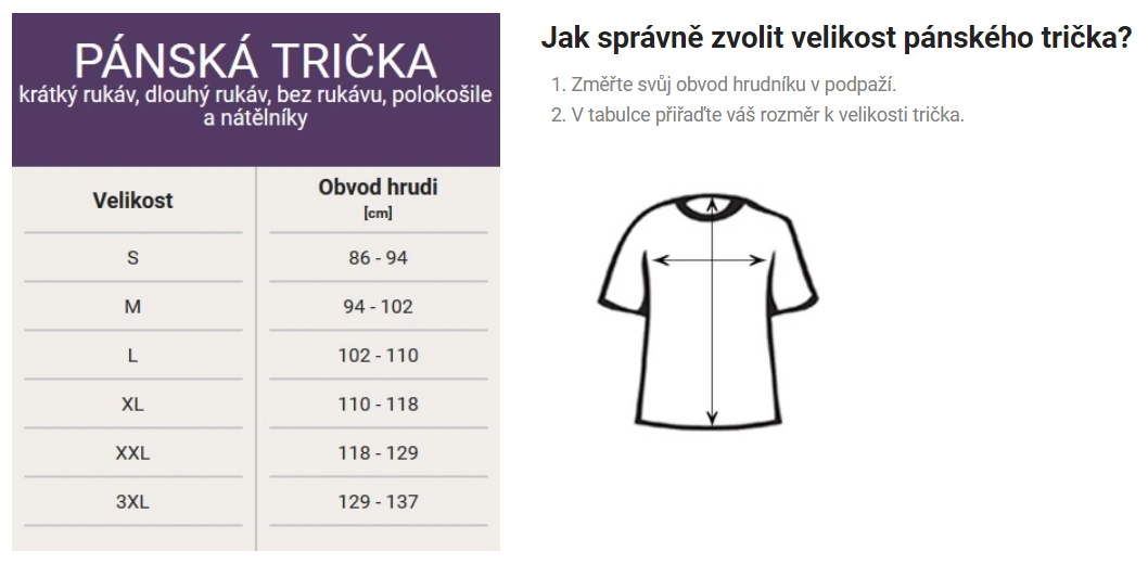 Pánská trička Nanosilver